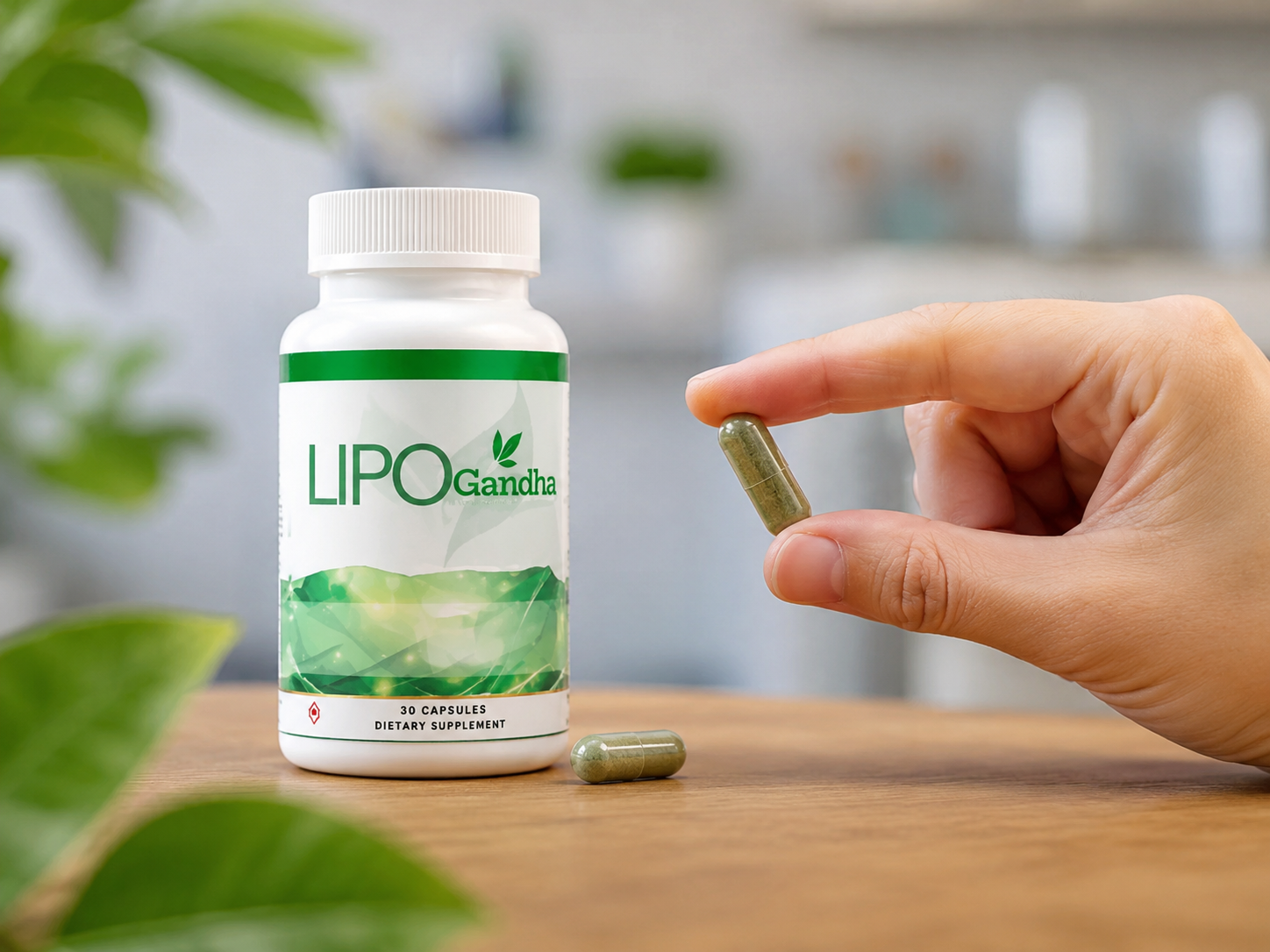 LipoGandha Logo — Nahrungsergänzungsmittel mit Pflanzenstoffen